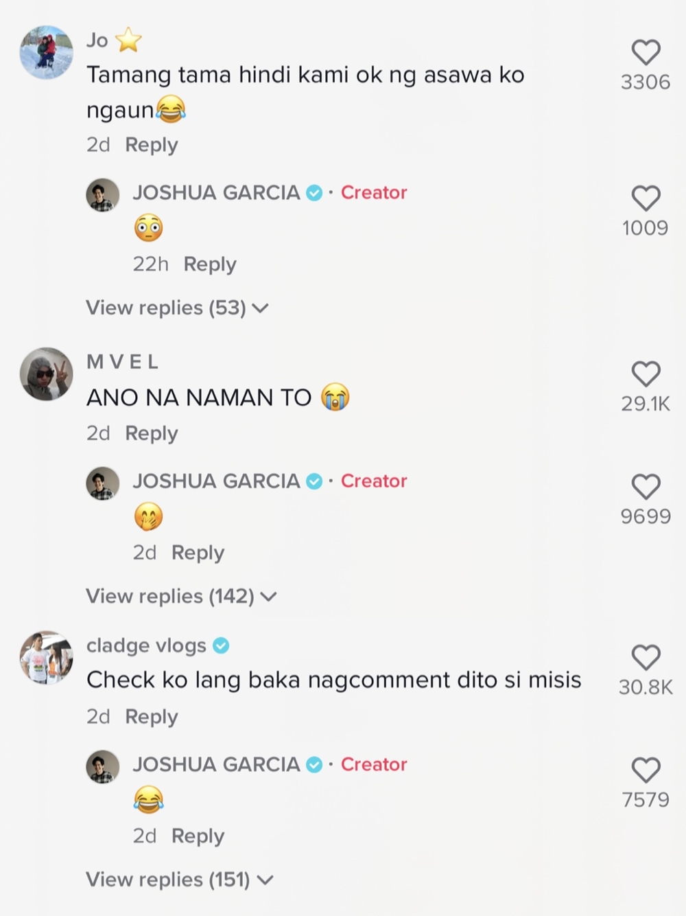 Netizens hilariously react to the new viral Tiktok post of Joshua Garcia