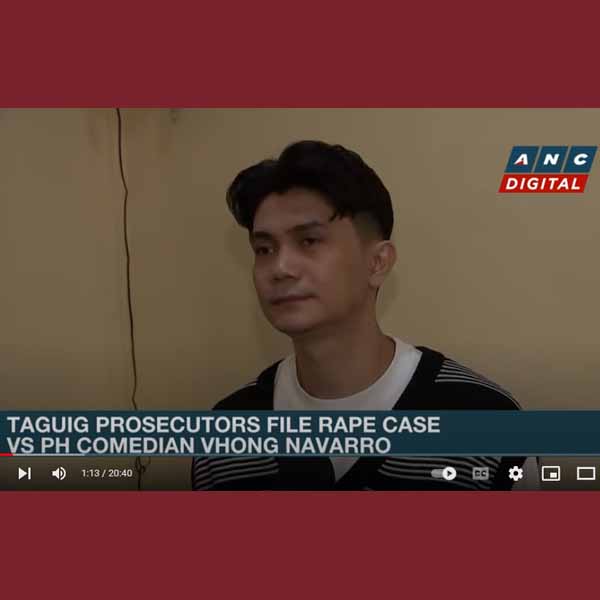 Screen of ANC's interview with Vhong Navarro