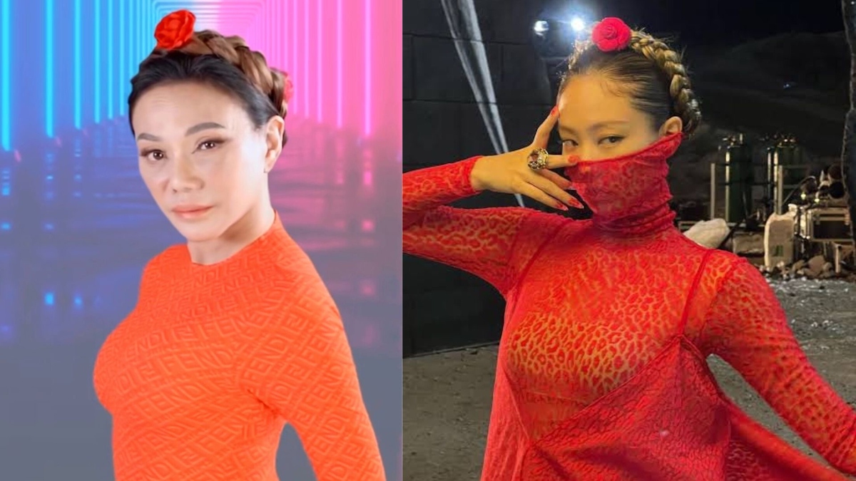Vicki Belo wows in renditions of BLACKPINK's outfits from the K-pop group's "Pink Venom" music video.