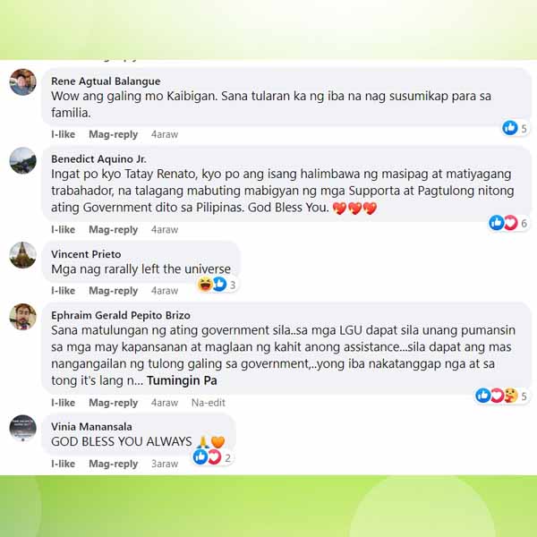 Netizens react to Renato Tatoy Malones story