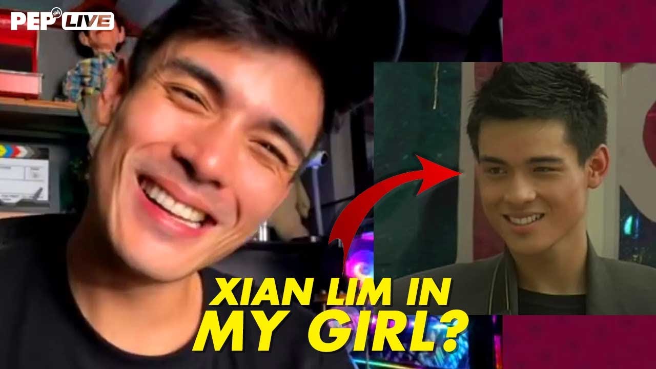 Xian Lim during his PEP Live interview. Xian Lim in his very first TV appearance