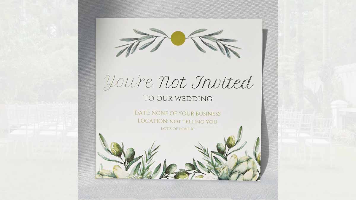 The viral wedding invitation