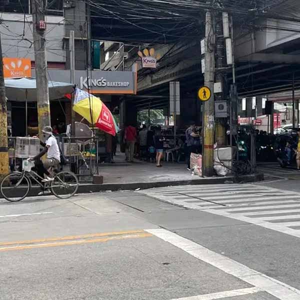 The controversial pedestrial lane in Tayuman, Manila