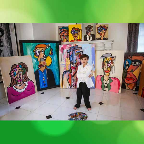 Andres Valencia and his paintings
