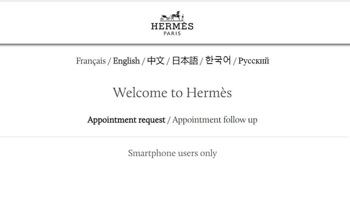 Hermes appointment scheduling