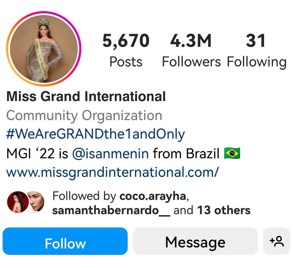 Miss Grand International takes a swipe at Miss Universe
