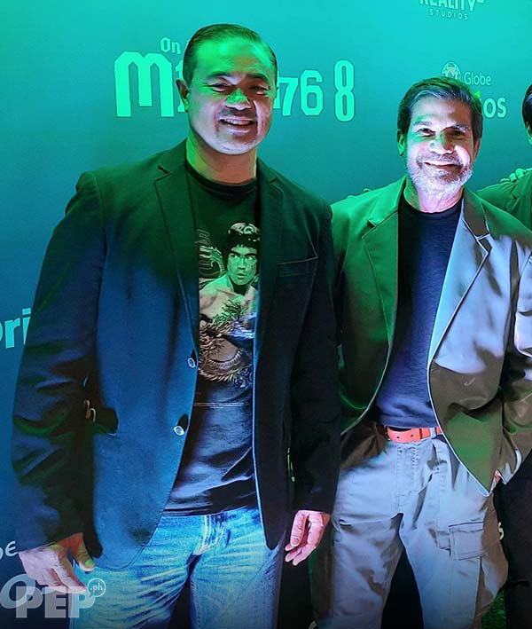 Monsour del Rosario and Edu Manzano at On The Job: The Missing 8 showing