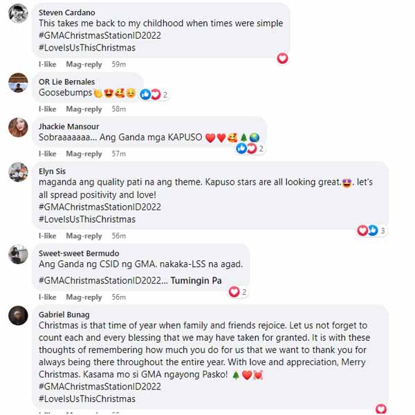 Netizens' comments