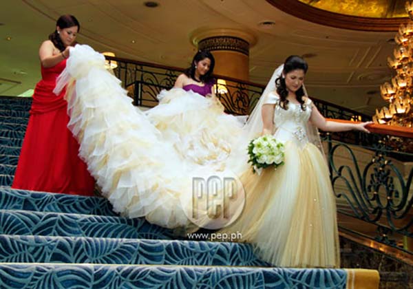 Camille Prats wedding gown 2010