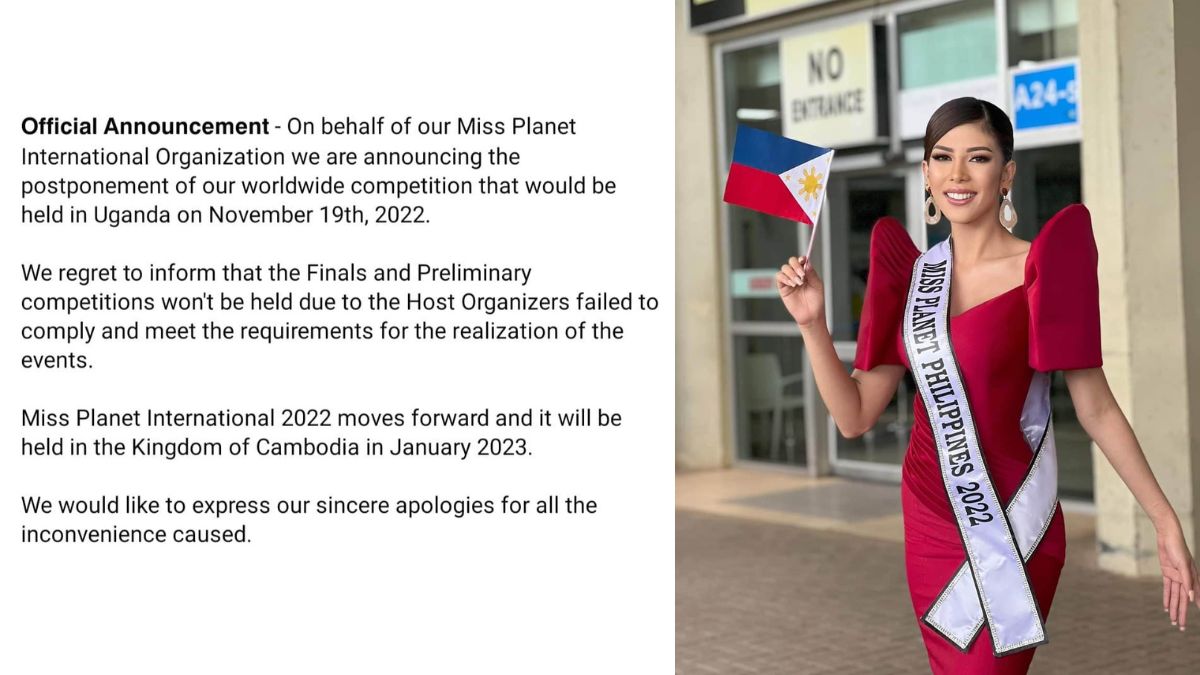 Miss Planet International 2022 cancellation