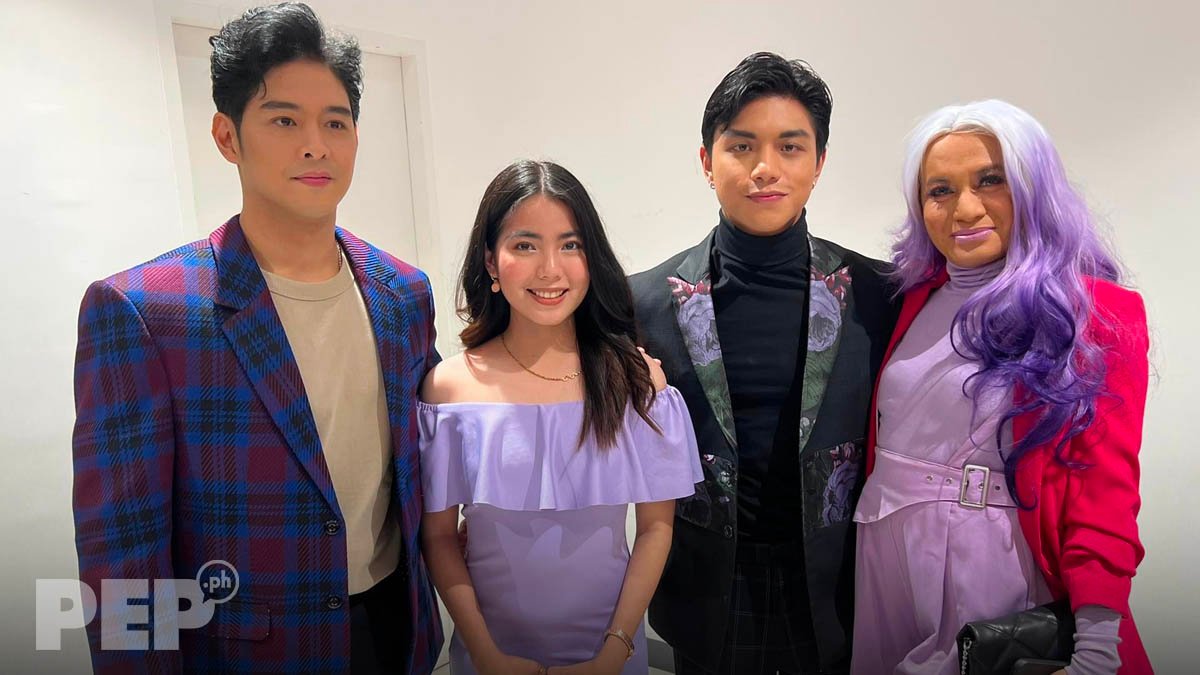 Broken Blooms lead stars (L-R) Jeric Gonzales, Therese Malvar, Royce Cabrera and Boobay