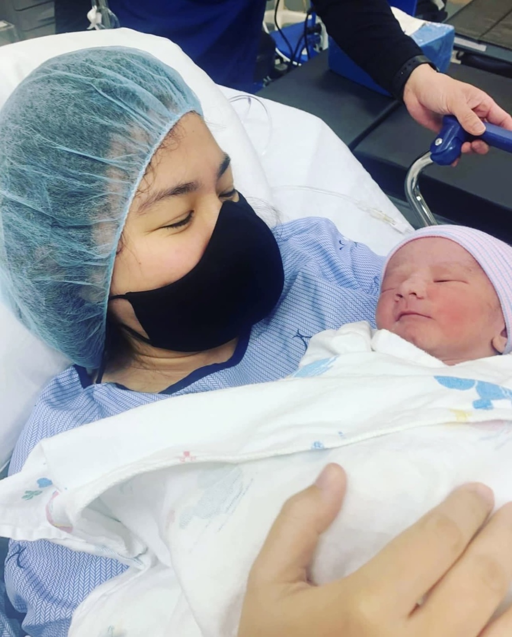 celebrities who welcomed babies: Gerphil Flores with baby Gustavo