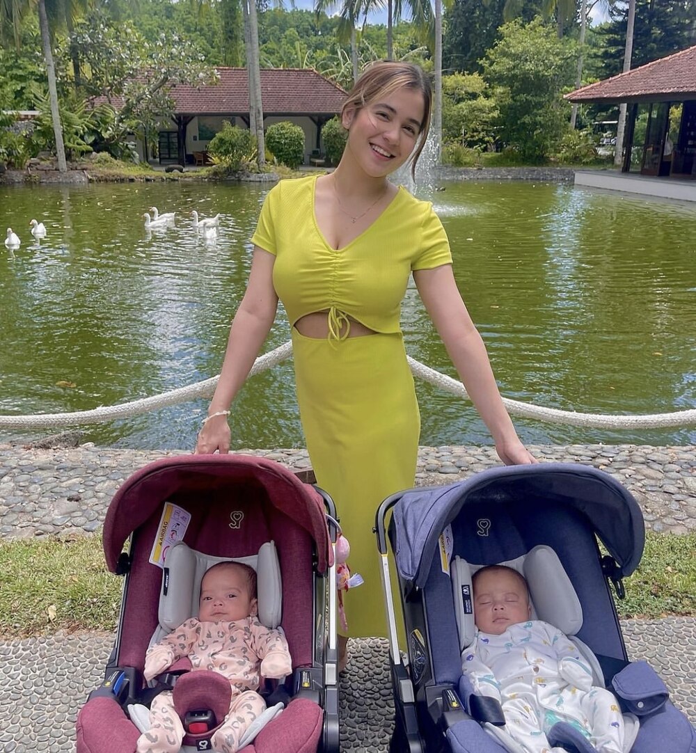 Anna Vicente with twins Alexandra and Isaiah