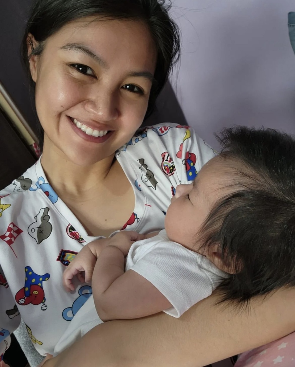 Winwyn Marquez with baby Luna