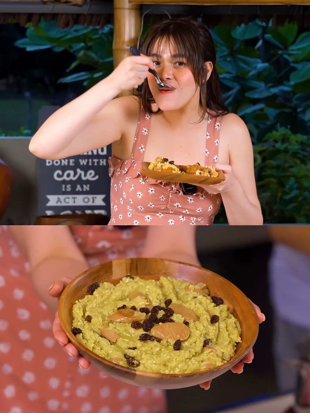 Bea Alonzo prepares arroz valenciana with brother James Carlos and sister-in-law Thalia Agbayani