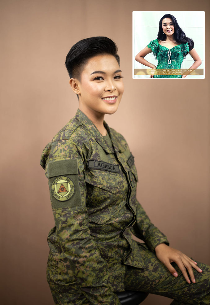 Lyka Lagasca beauty queen soldier