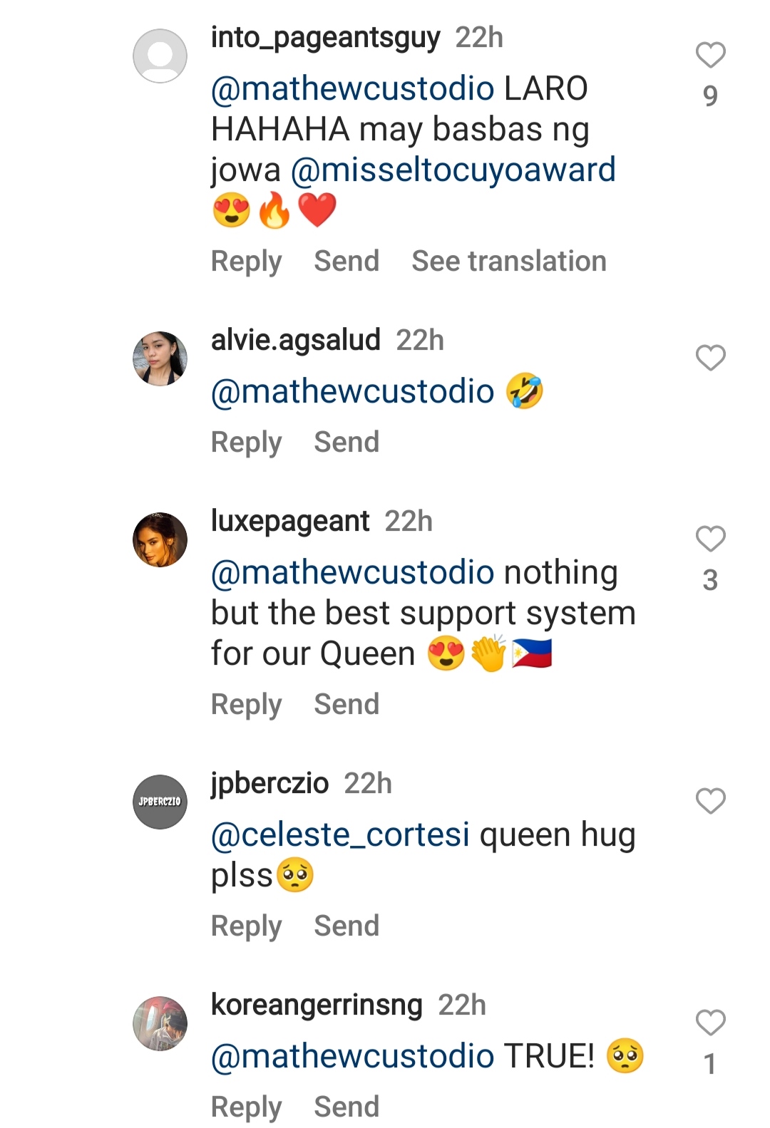 Celeste Cortesi on boyfriend Mathew Custodio's comment