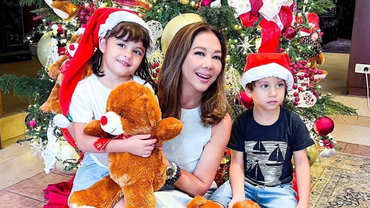 Korina Sanchez with kids Pepe and Pilar
