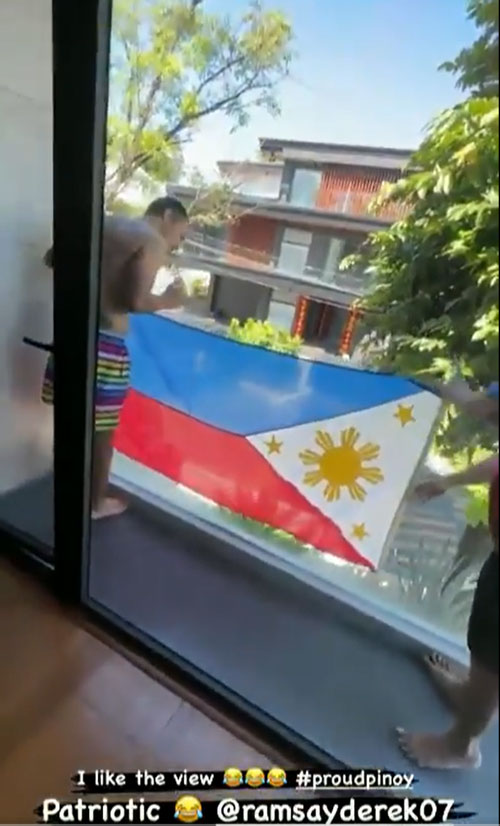 derek ramsay philippine flag
