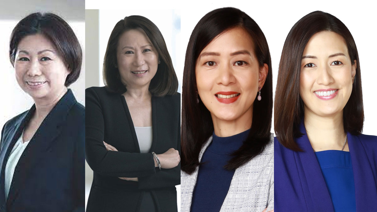 Tessy Sy, Elisabeth Sy, Anjanette Ty, and Alessandra Ty, four of the richest women in the country.