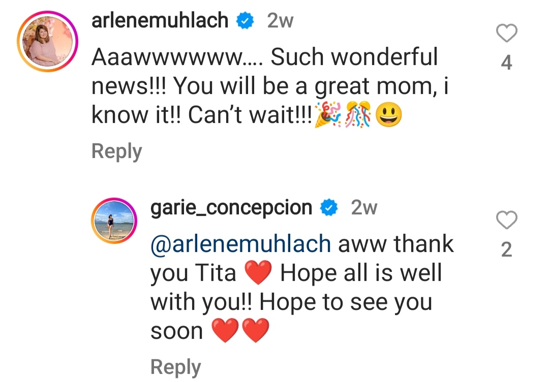 Garrie Concepcion's pregnancy