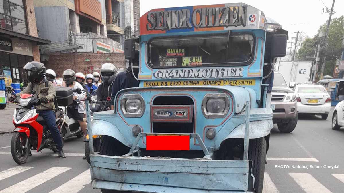 Photo of a traditional jeepney