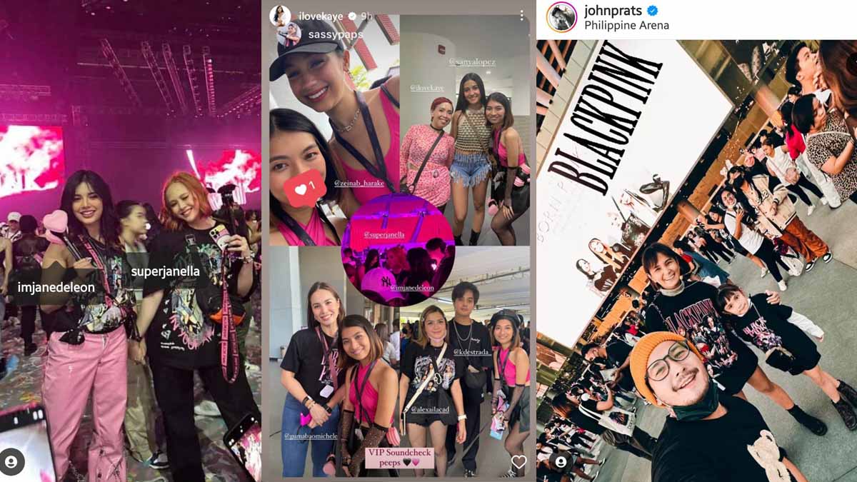 Photos of celebrities who attended the Blackpink concert
