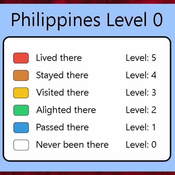 The leveScreenshot of Screenshot of My Philippines Travel Level
