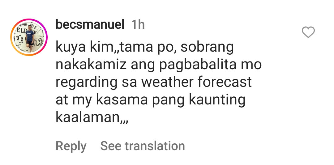 Kim Atienza netizens weather news