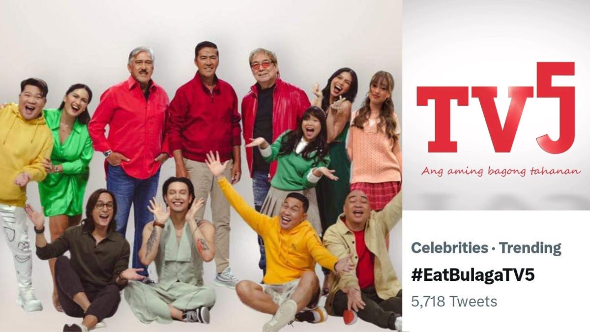#EatBulagaTV5 trends on Twitter after TVJ's sign a deal with Mediaquest Group
