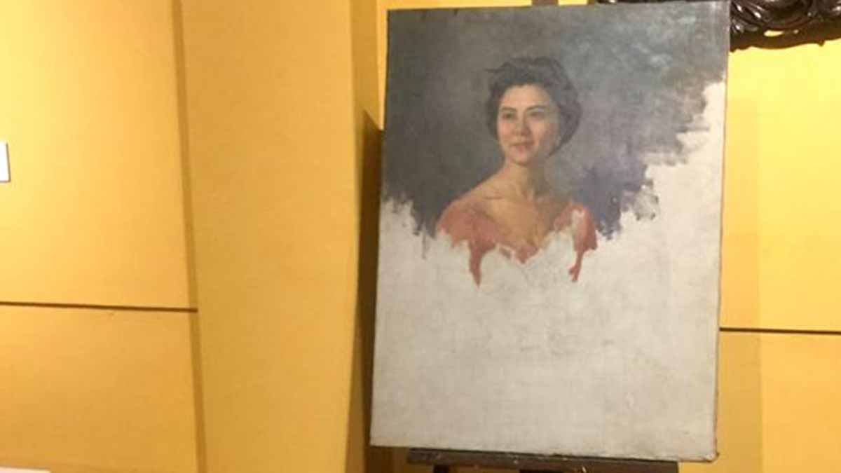 The unfinished Amorsolo painting