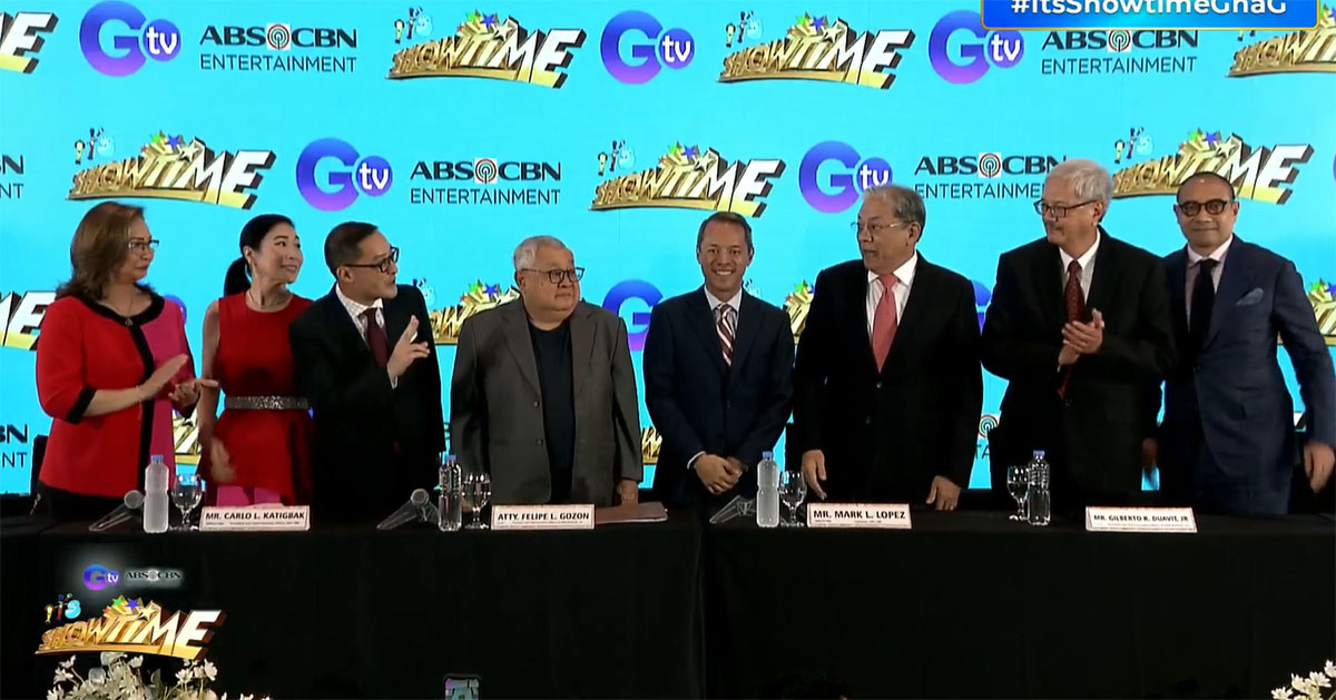 Anne Curtis posts about 'It's Showtime' and GTV Contract Signing