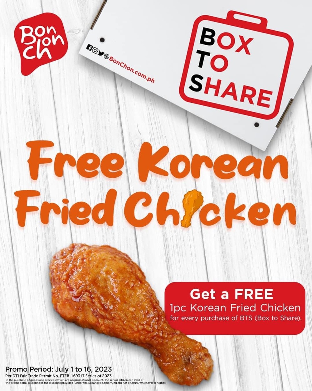 Awesome chicken deals and promos this National Fried Chicken Day 2023 from Bonchon Chicken Philippines