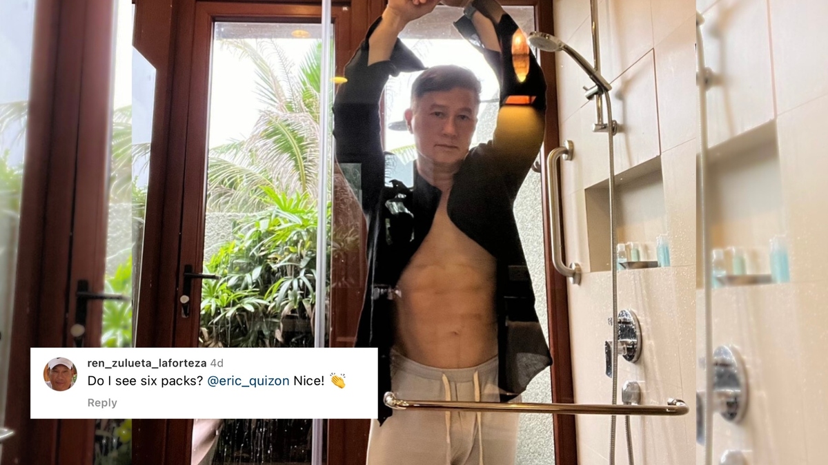 Eric Quizon heats up Balesin with shower photo featuring abs | PEP.ph