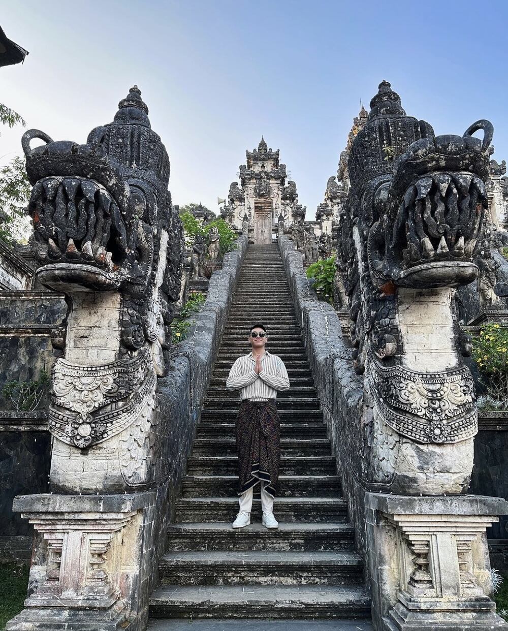 Darren Espanto Bali Indonesia solo trip - Heaven's Gate at Lempuyang Temple