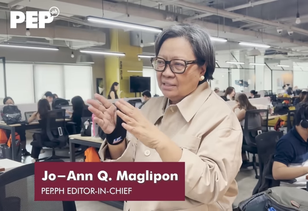 PEP.ph Editor-in-chief Jo-Ann Maglipon opens the team discussion about the recent viral video of Lea Salonga.