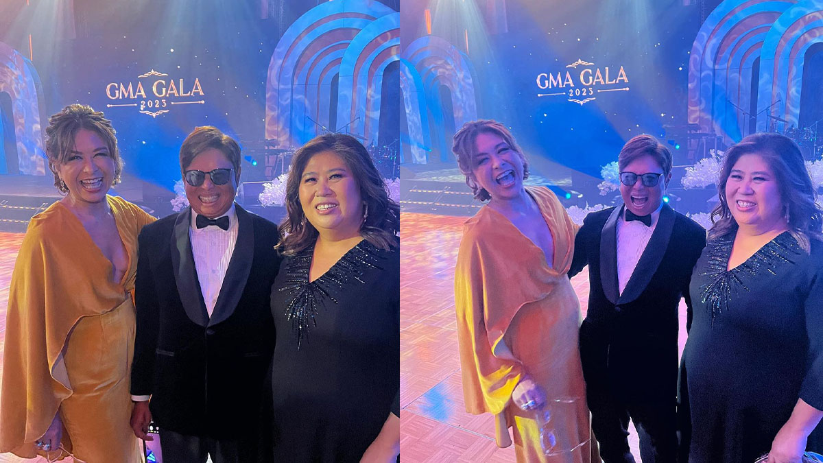Ces Drilon mingles with Jessica Soho, Arnold Clavio at GMA Ball | PEP.ph