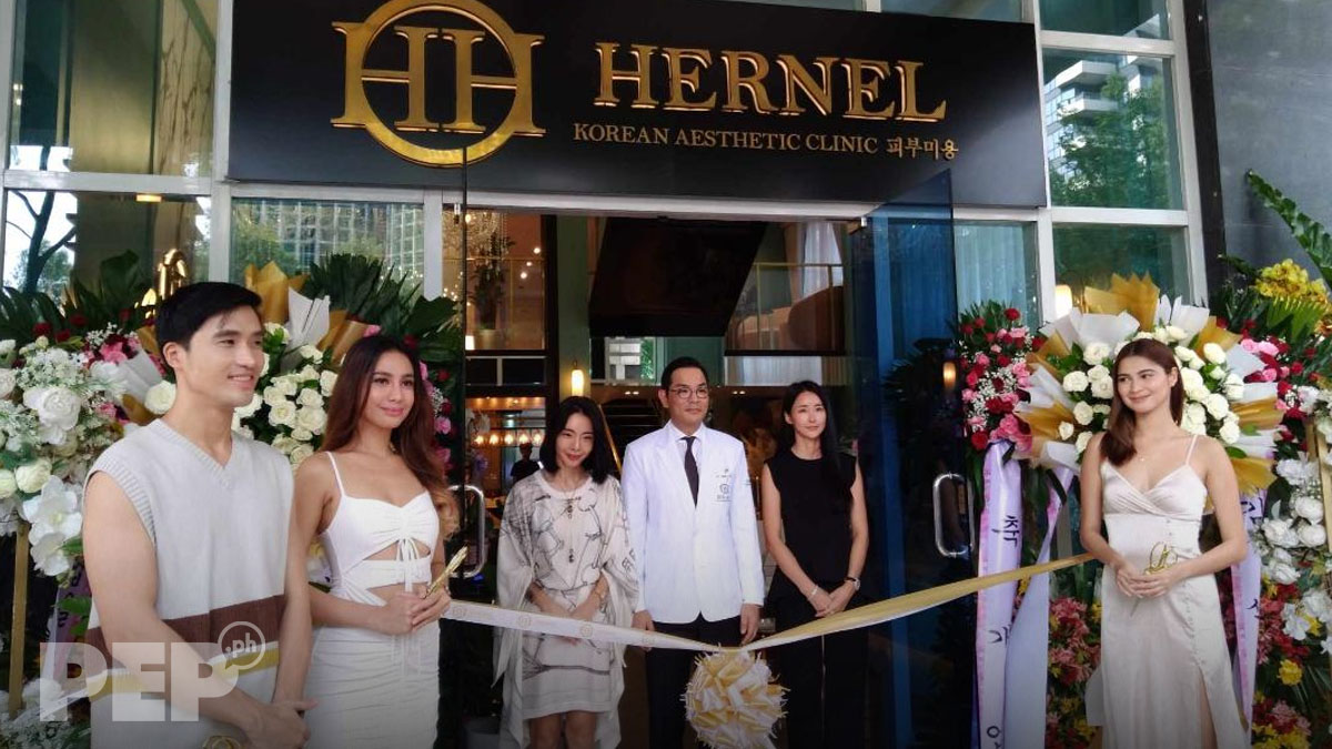 dr. young cho, sofia cho at the opening of hernel korean aesthetic clinic