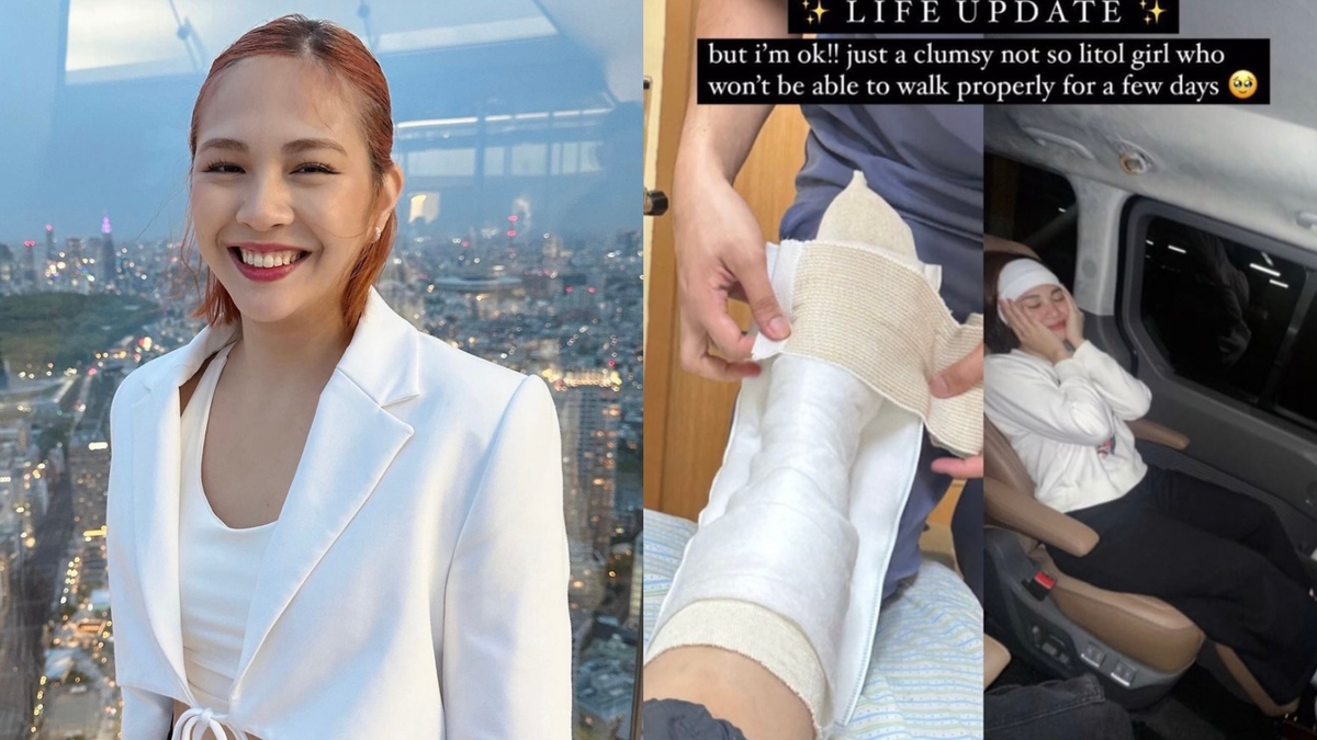 Janella Salvador suffers from ankle injury