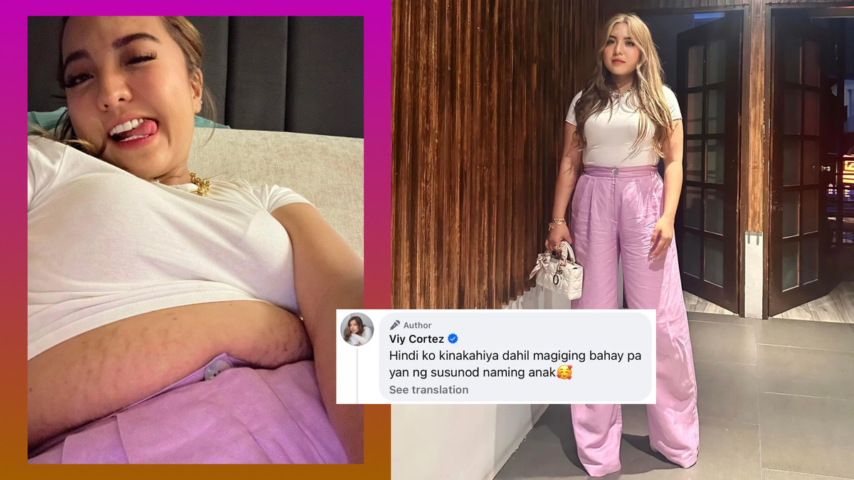 Viy Cortez counters Barbie comparisons by showing potbelly, stretch marks