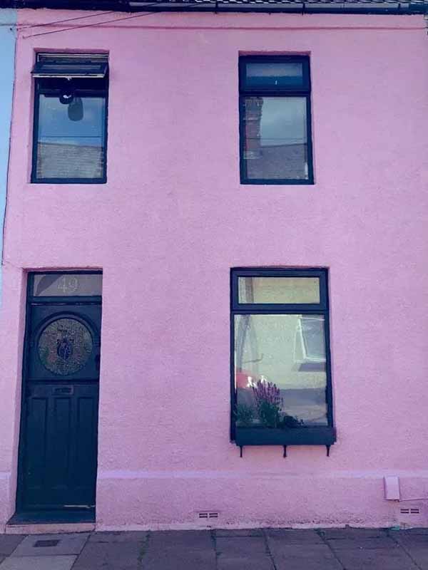 The pink house