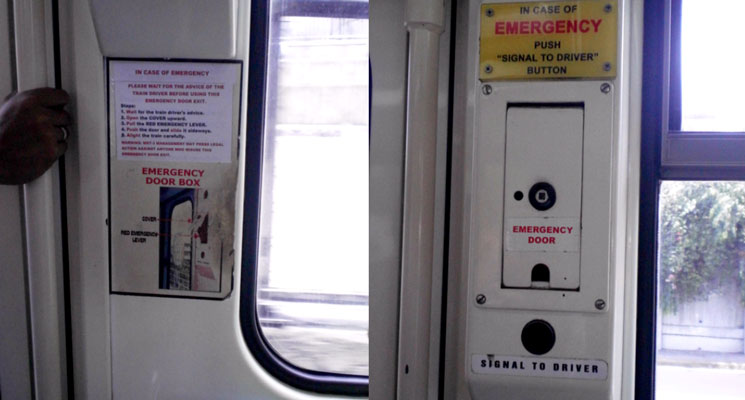 LRT emergency button