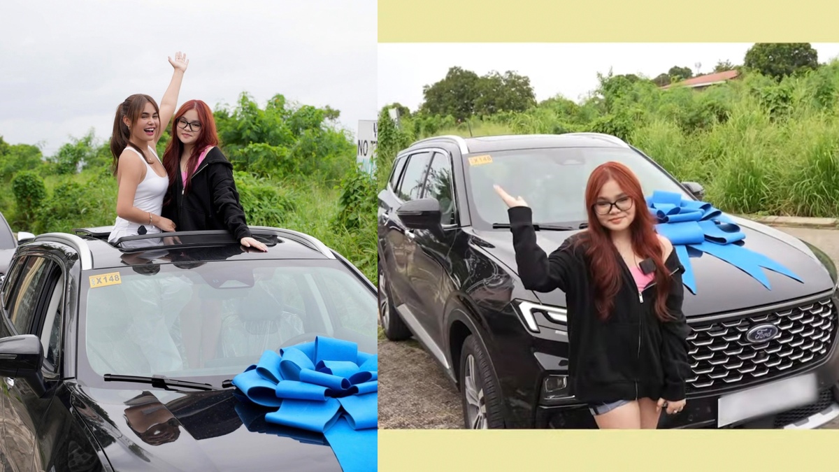 Ivana Alawi surprises Mona Alawi with her dream car, the 2023 Ford Territory Titanium X worth PHP1.6 million, as a gift for her sister's 19th birthday.