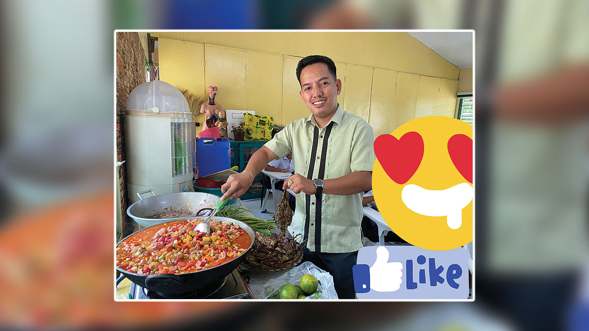 Ronnie Valladores cooking for his feeding program in Masbate