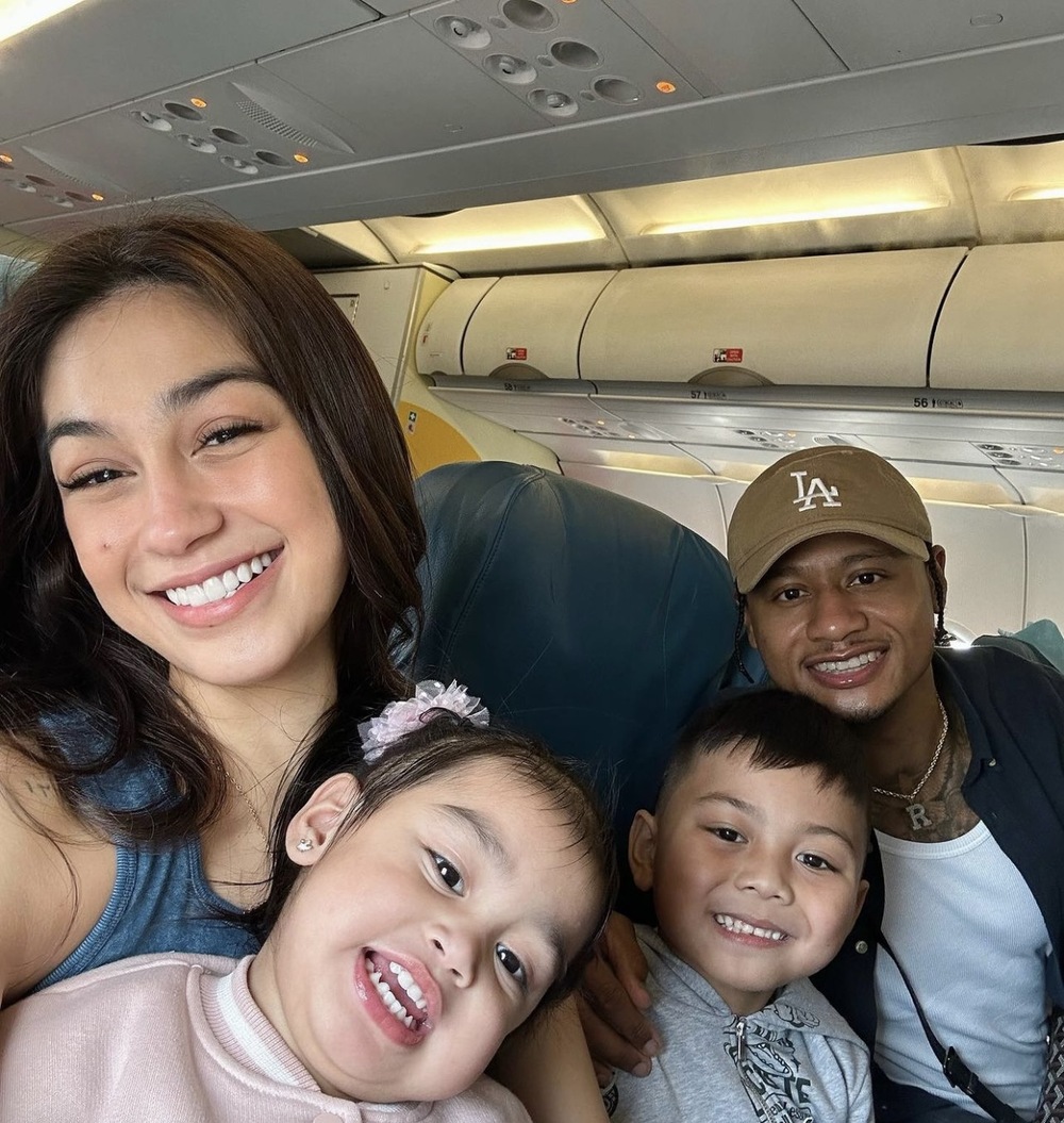 Zeinab Harake Bohol vacation with kids Lucas and Bia, and her partner Bobby Ray Parks Jr. | first plane ride
