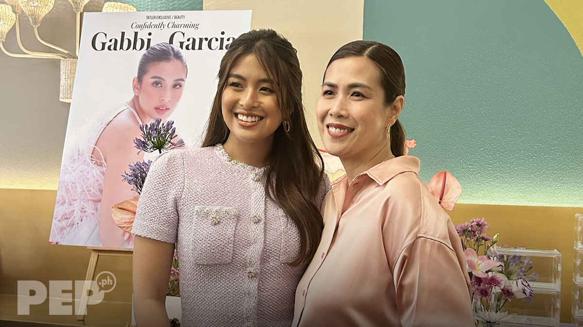 Gabbi Garcia and her mom Tes Lopez at LazBeauty event held on September 21, 2023