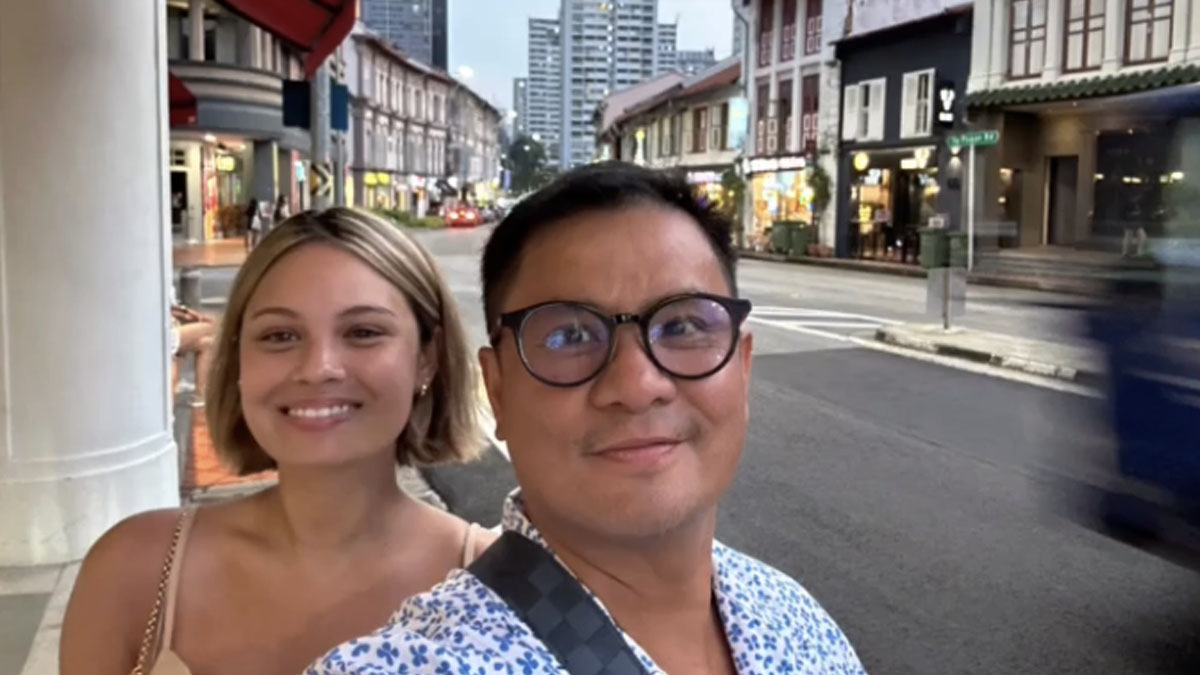 Ogie Alcasid and daughter Leila Alcasid in Singapore