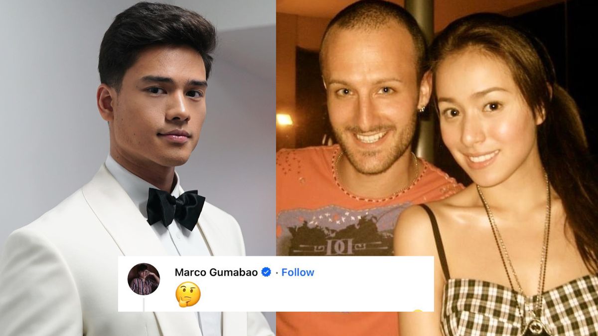 Marco Gumabao reacts to David DiMuzio’s post about Cristine Reyes