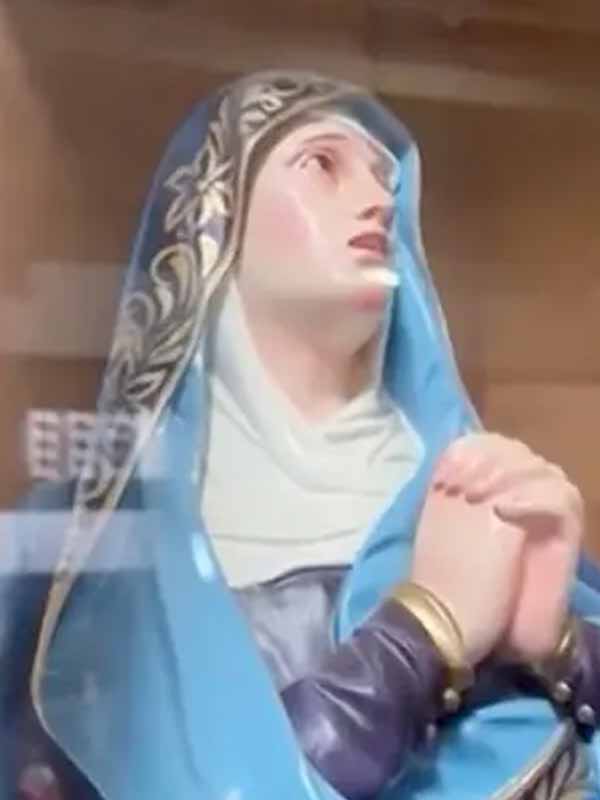 Statue of crying Virgin Mary, scam or miracle? | PEP.ph