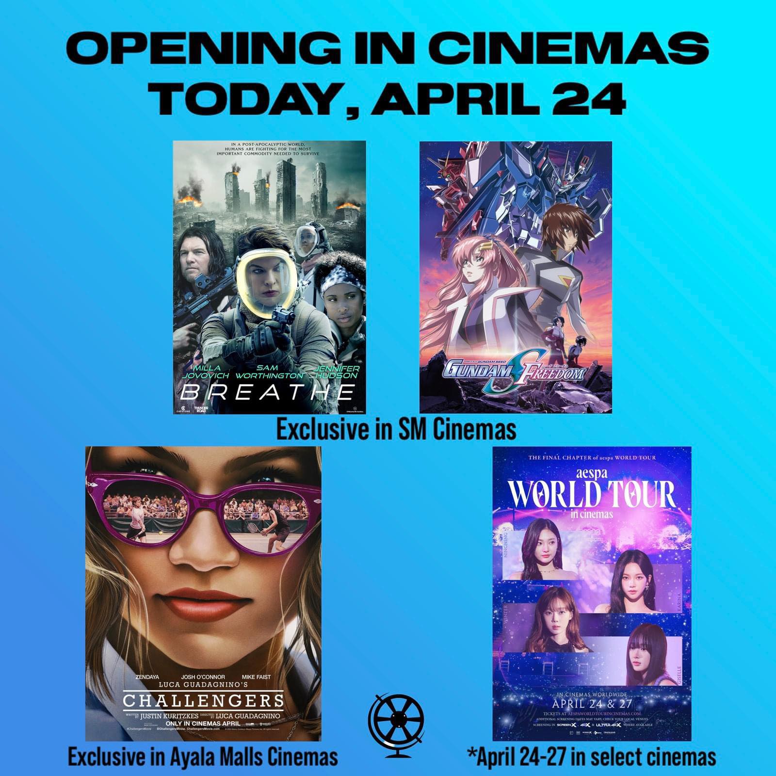 april 24 movies now showing